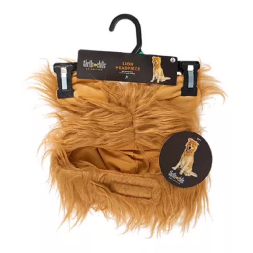 PetSmart Thrills & Chills Lion Mane Pet Costume Dog Cat Headpiece L/XL - Picture 5 of 6